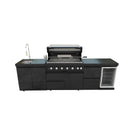 115" 6-Burner 85,000 Black Outdoor Kitchen Island Grill Rotisserie kit