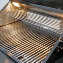 104" 4-Burner 72,000 BTU Black Outdoor Kitchen Bar Barbecue Island Grill + Wine Cooler + Sink