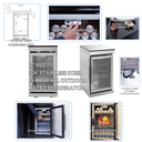 101" 6-Burner 85,000 BTU Outdoor Kitchen Island Grill with Storage Cabinets & Drawers