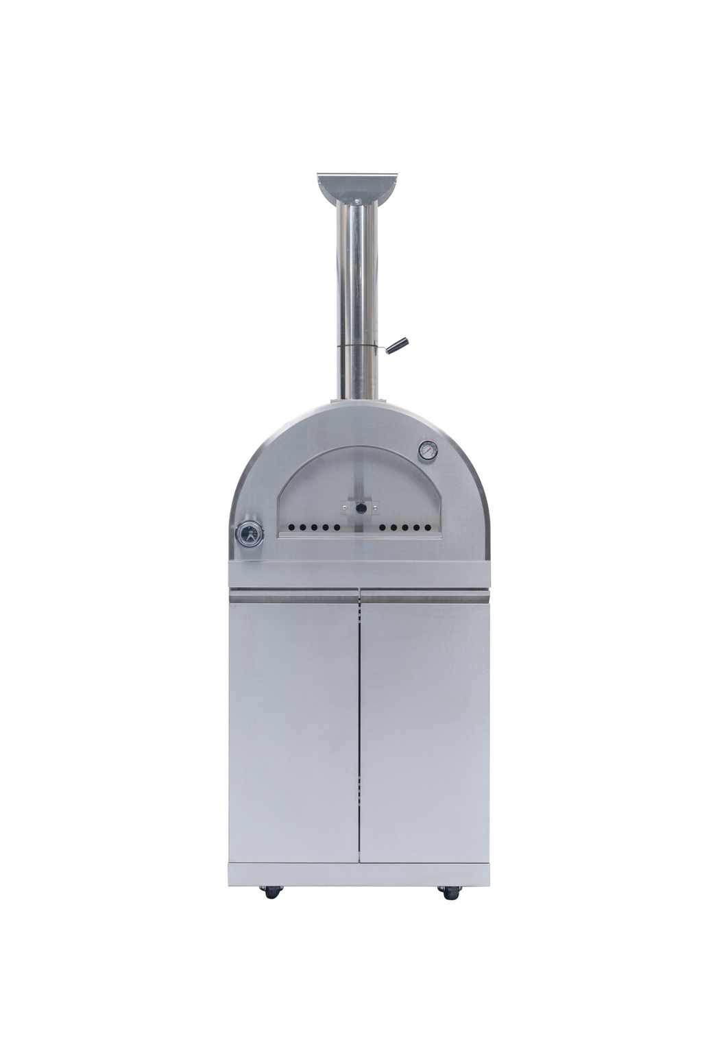 125" 10,8000 BTU 4-Burner Outdoor Kitchen Island Grill with Pizza Oven