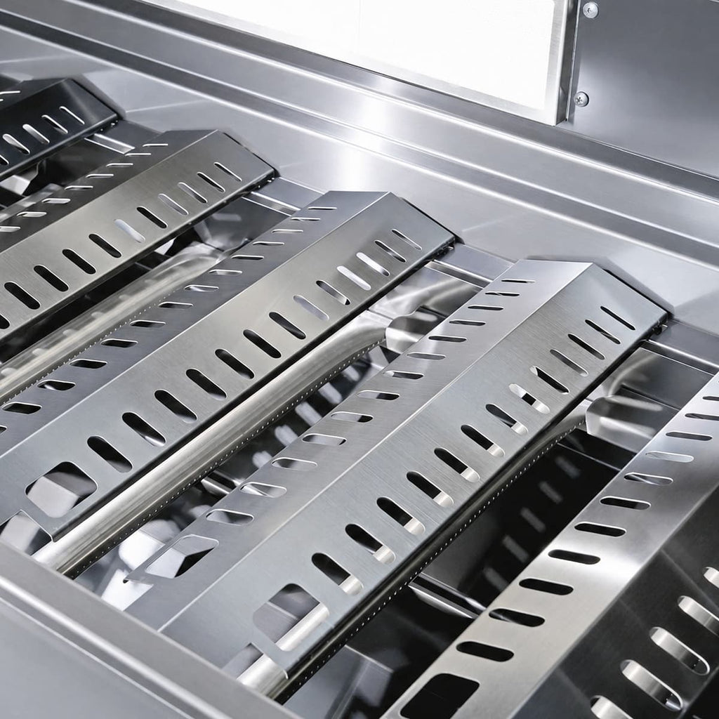 82" 6-Burner 85,000 BTU Gas Outdoor Kitchen Island Grill Stainless Steel Sink Wine Cooler
