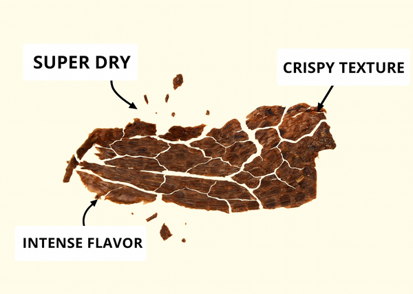 GrazeOn Red Chile Beef Jerky Crisps- High Protein, No Sugar, Crunchy Air-Dried Meat Snack - 2.0 oz