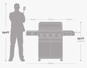 Eminence 405 | Chic Clearview® Smart Stainless Gas Grill