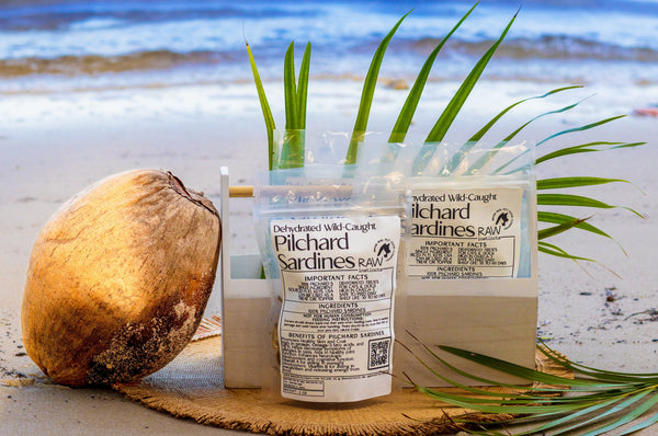 Dehydrated Wild Caught Pilchard Sardines for Cats & Dogs — 100% Single Ingredient | Raw Instincts Florida | 2 oz