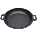 2 in 1 Pre-Seasoned Cast Iron Dutch Oven With Dual Handles, Outdoor Camping Deep Pot for Camping Fireplace Cooking BBQ Baking Campfire, 5 Quart.With 1pc Iron Pot Rack.