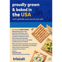 TRISCUIT Organic Original Whole Grain Wheat Crackers, Organic Crackers, Vegan Snacks 7 oz