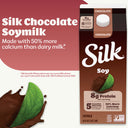 Silk Soy Milk, Chocolate, Dairy Free, Gluten Free, Delicious Vegan Plant Based Milk with 5 Essential Nutrients, 64 fl oz Half Gallon