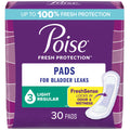 Poise Incontinence Pads, Light Absorbency, Regular Length
