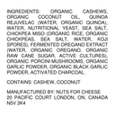 Nuts For Cheese Black Garlic, Organic & Dairy-Free Cheese