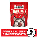 Milk-Bone Trail Mix With Real Beef & Sweet Potato, Crunchy & Chewy Dog Treats