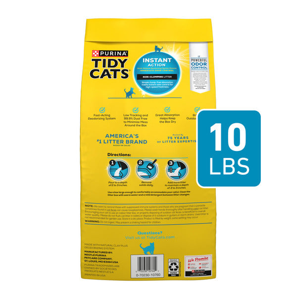 Purina Tidy Cats Instant Action Non Clumping, Low Tracking Cat Litter