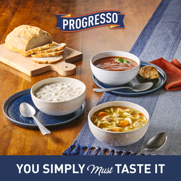 Progresso Rich & Hearty, Creamy Roasted Chicken Wild Rice Canned Soup, Gluten Free