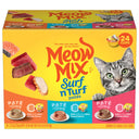 Meow Mix Paté in Gravy Wet Cat Food Variety, Surf n’ Turf Patés