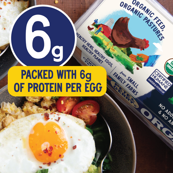 Pete & Gerry's Eggs, Organic, Brown, Free Range, Large