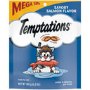 TEMPTATIONS Classic Crunchy and Soft Cat Treats Savory Salmon Flavor