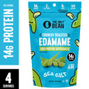 The Only Bean Crunchy Roasted Edamame Snacks (Sea Salt), Healthy High Protein