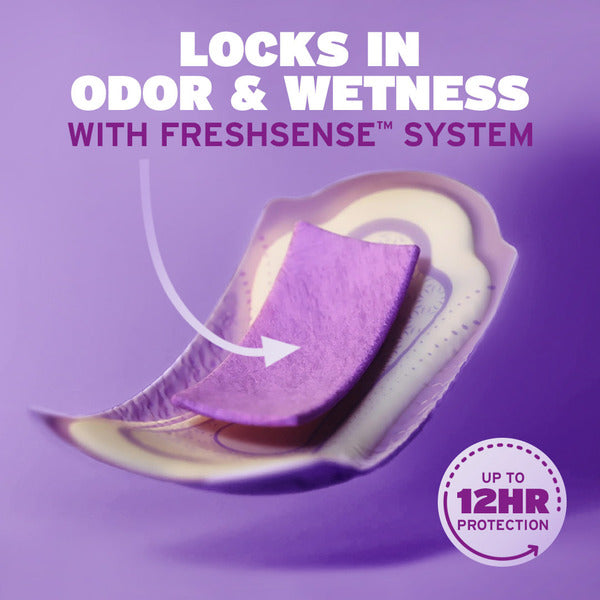 Poise Incontinence Pads, Maximum Absorbency, Long Length