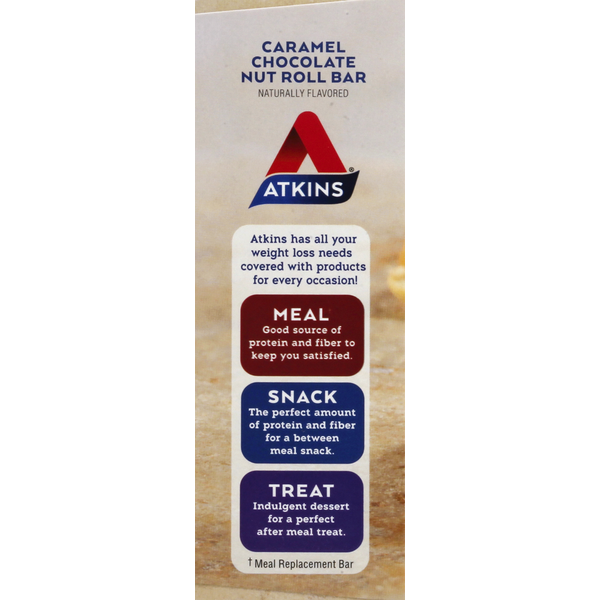 Atkins Snack Bar, Caramel Chocolate Nut Roll