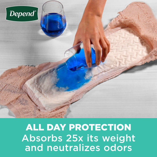 Depend Fresh Protection Women's Adult Incontinence Underwear, S, Blush