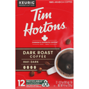 Tim Hortons Coffee, Dark Roast, K-Cup Pods