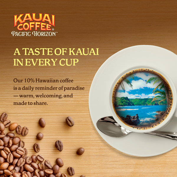 Kauai Coffee K-Cup Pods Ground 10% Hawaiian Dark Roast Na Pali Coast Coffee
