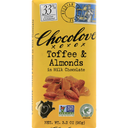 Chocolove Milk Chocolate, Toffee & Almonds, 33% Cocoa