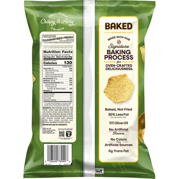 Lay's Baked Potato Chips Roasted Garlic & Herb