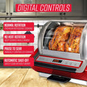 Ronco EZ-Store Rotisserie Oven, Large Capacity (15lbs) Countertop Oven