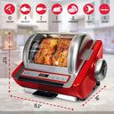 Ronco EZ-Store Rotisserie Oven, Large Capacity (15lbs) Countertop Oven
